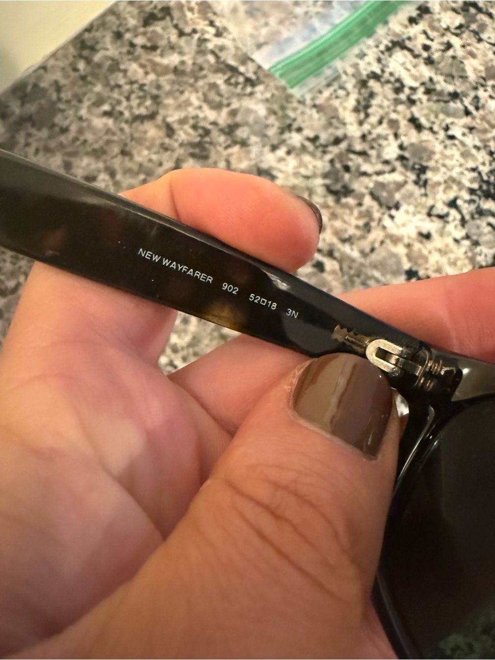 Ray-Ban Original Wayfarer Sunglasses Men's Tortoise - Excellent Condition - Picture 5 of 5